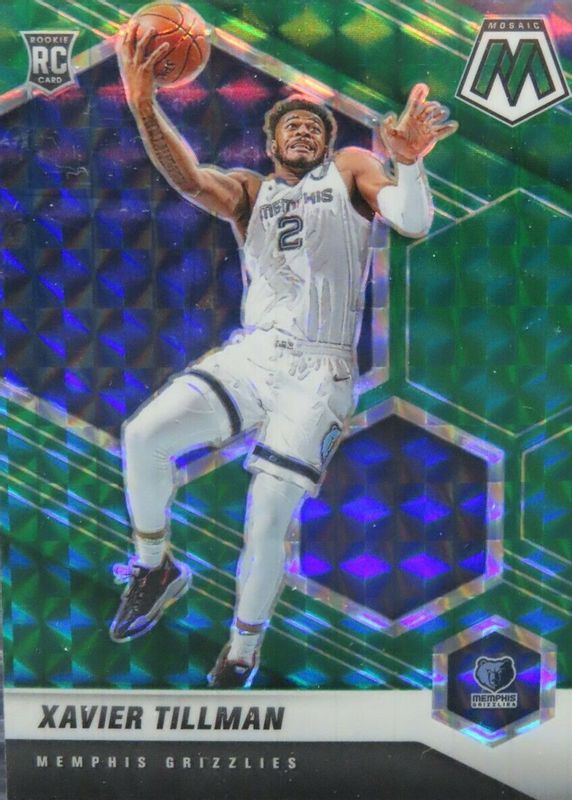 Xavier Tillman 2020 Mosaic #213 Green Rookie RAW