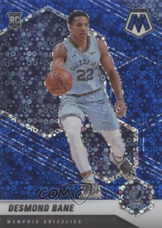 Desmond Bane 2020 Mosaic #211 Fast Break Blue /85 Rookie RAW