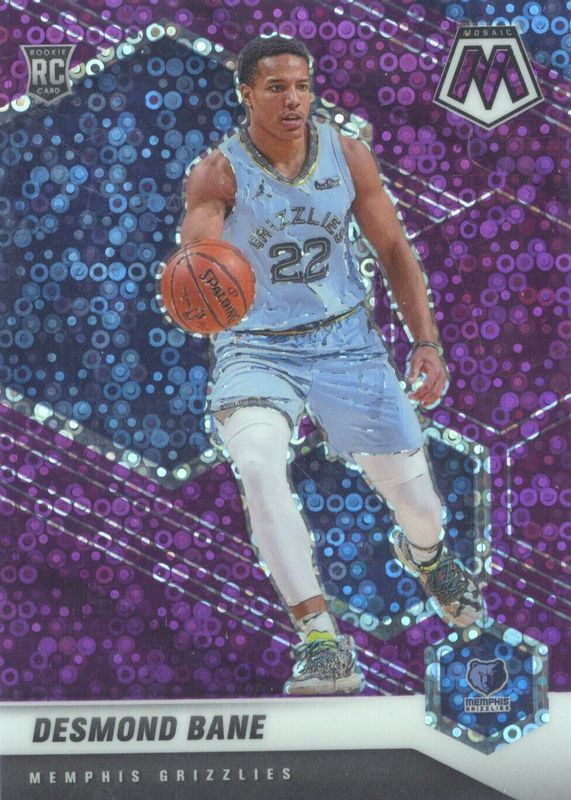 Desmond Bane 2020 Mosaic #211 Fast Break Purple /50 Rookie PSA 10