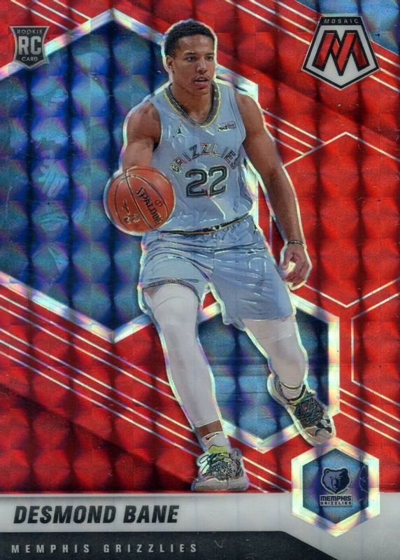 Desmond Bane 2020 Mosaic #211 Red Rookie RAW