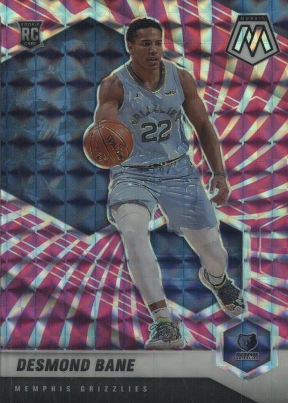 Desmond Bane 2020 Mosaic #211 FOTL Pink Swirl /11 Rookie PSA 10