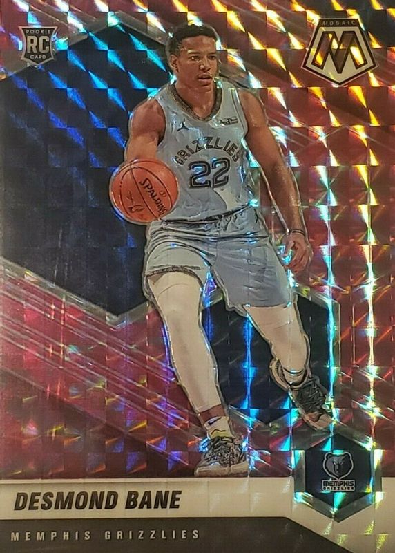 Desmond Bane 2020 Mosaic #211 Pink Camo Rookie BGS 9