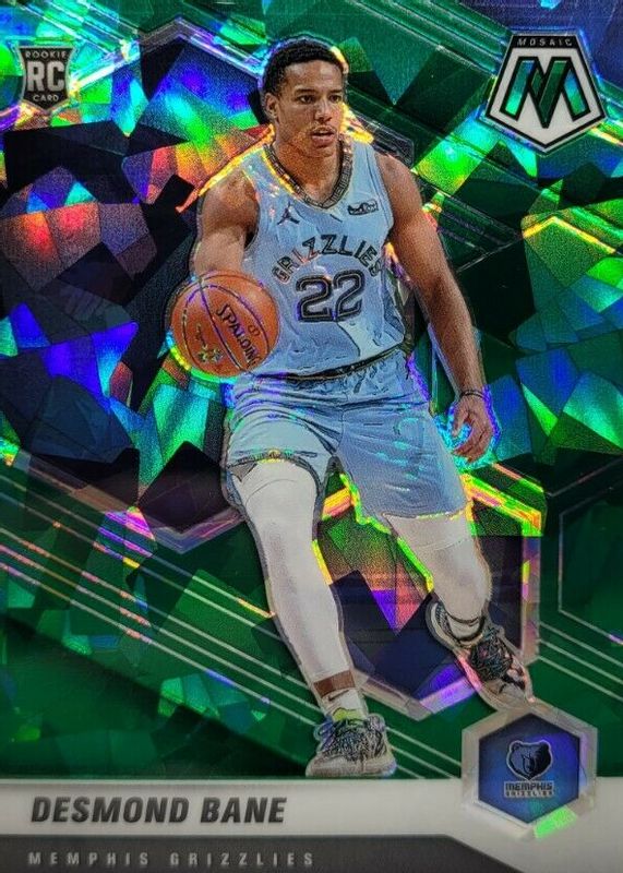 Desmond Bane 2020 Mosaic #211 Green Ice Rookie RAW