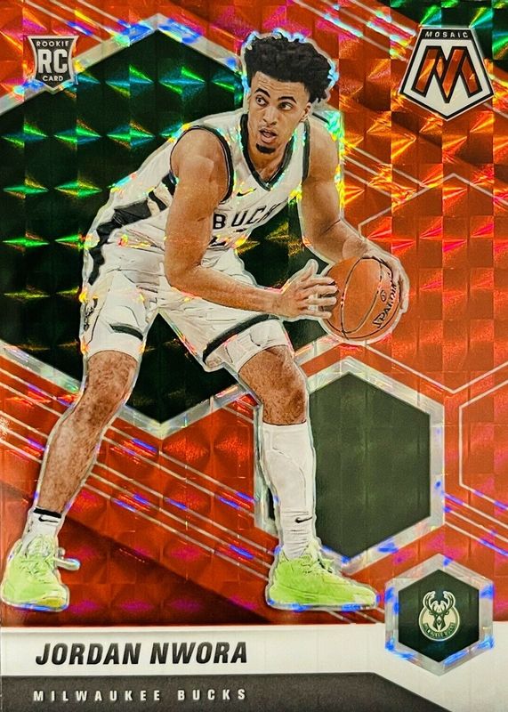 Jordan Nwora 2020 Mosaic #219 Red Rookie SGC 9.5