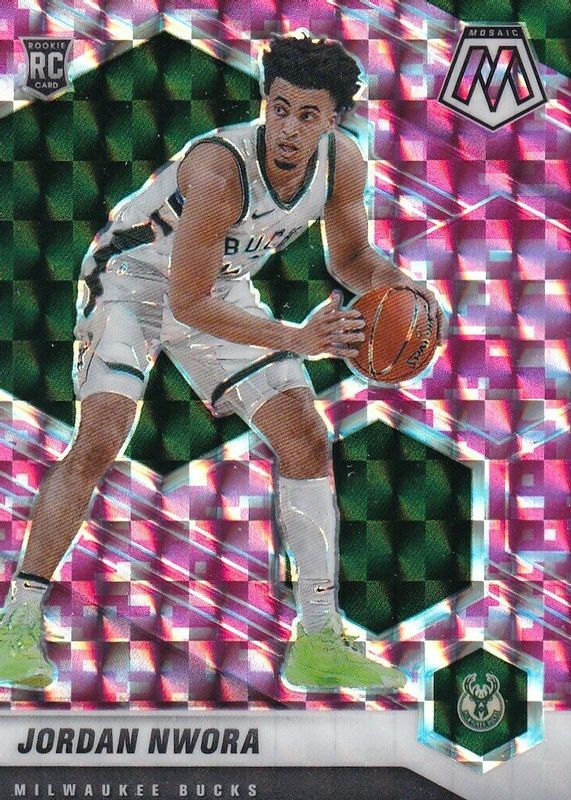 Jordan Nwora 2020 Mosaic #219 Pink Camo Rookie SGC 10