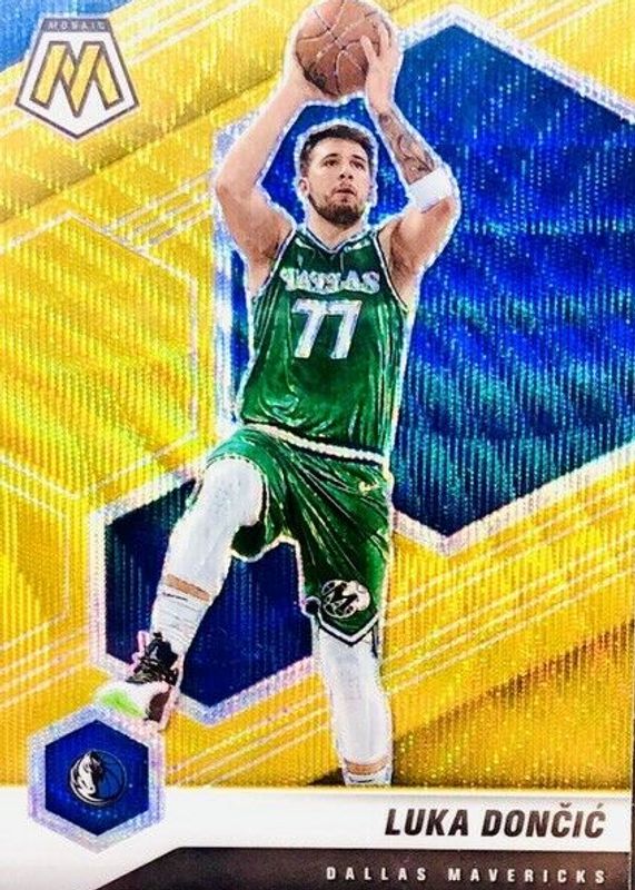 Luka Doncic 2020 Mosaic #47 Gold Wave SGC 9.5