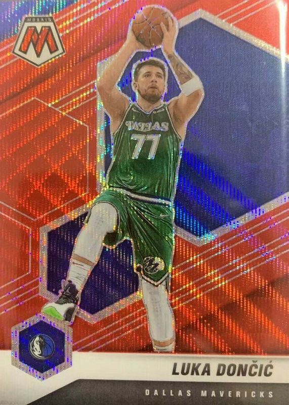 Luka Doncic 2020 Mosaic #47 Red Wave Price Guide - Sports Card 