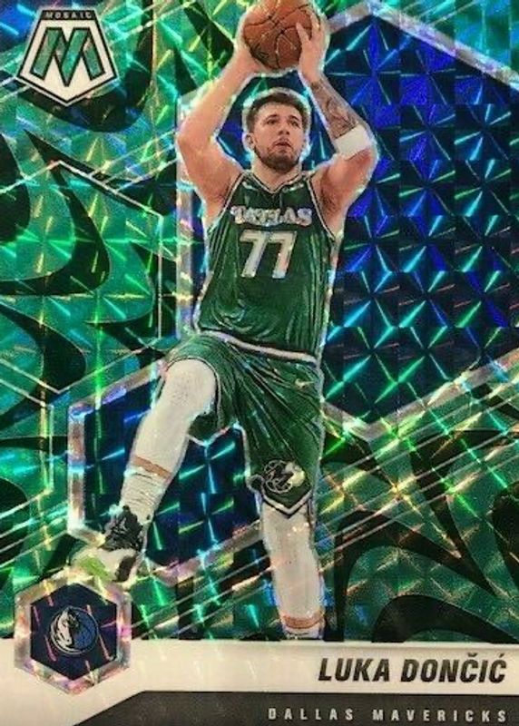 Luka Doncic 2020 Mosaic #47 Reactive Green Price Guide - Sports 