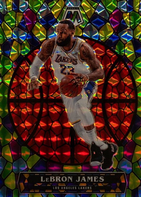 LeBron James 2020 Mosaic #1 Stained Glass /(SSP) PSA 10