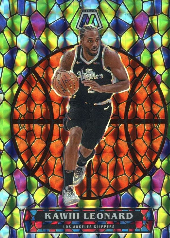 Kawhi Leonard 2020 Mosaic #7 Stained Glass /(SSP) SGC 9.5