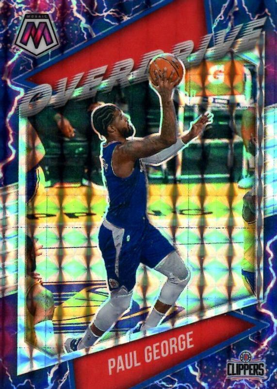 Paul George 2020 Mosaic #8 Overdrive PSA 10