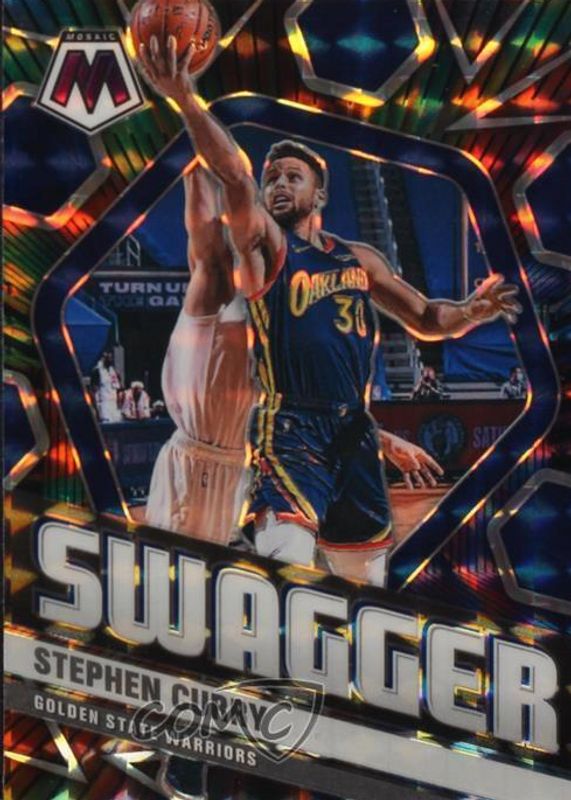 Stephen Curry 2020 Mosaic #9 Swagger BGS 9.5