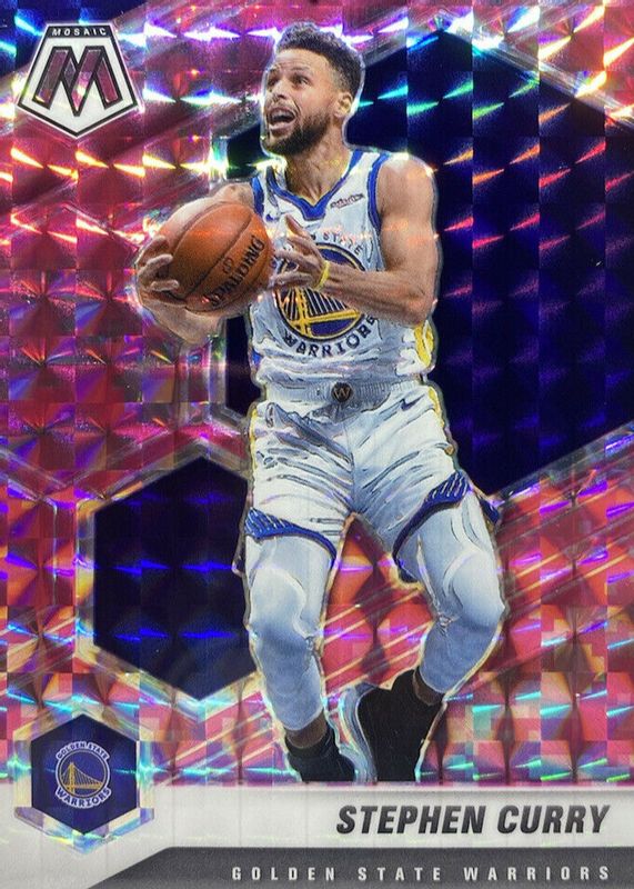 Stephen Curry 2020 Mosaic #175 Pink Camo SGC 9.5