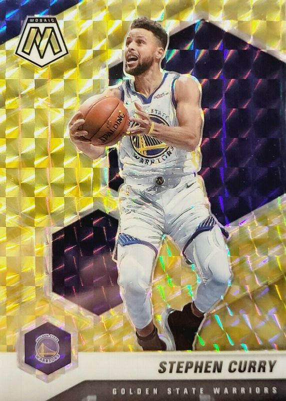 Stephen Curry 2020 Mosaic #175 Reactive Yellow PSA 10