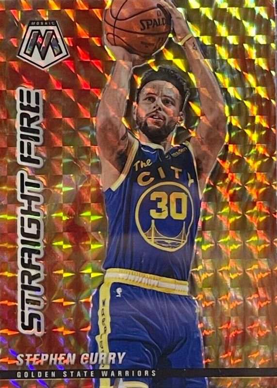 Stephen Curry 2020 Mosaic #5 Straight Fire SGC 10