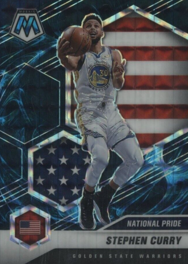 Stephen Curry 2020 Mosaic #249 National Pride - Genesis