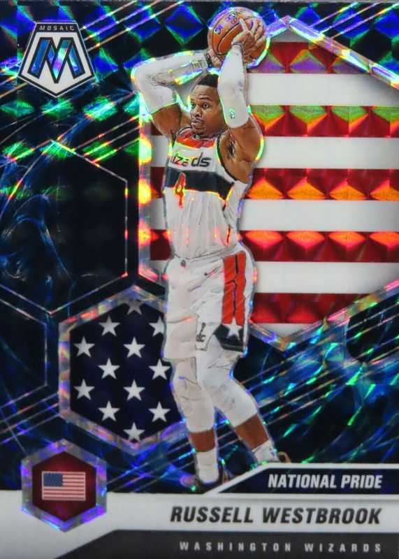 Russell Westbrook 2020 Mosaic #253 National Pride - Genesis /(SSP) SGC 10