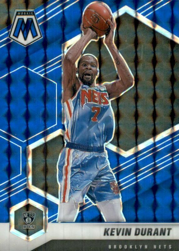 Kevin Durant 2020 Mosaic #7 Blue /99 PSA 10