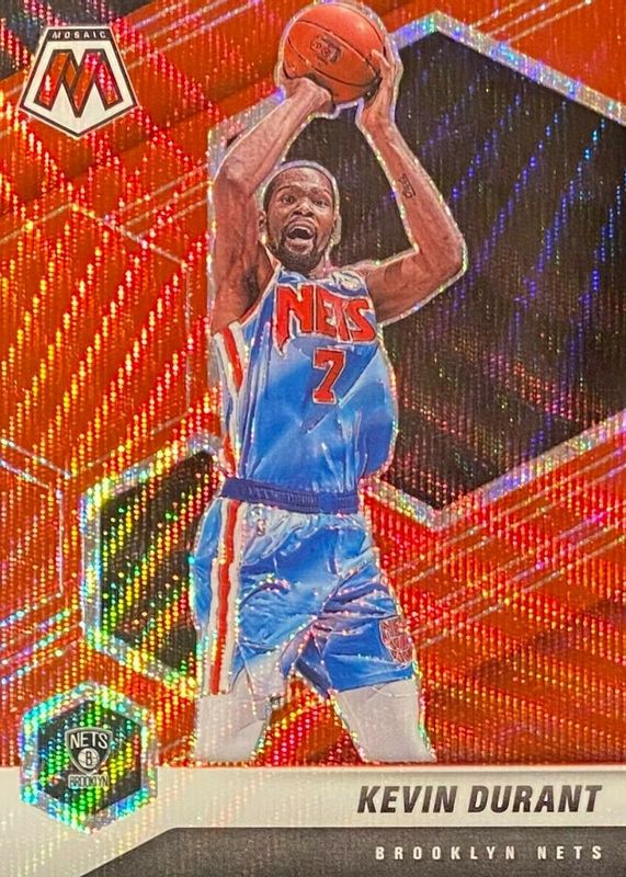 Kevin Durant 2020 Mosaic #7 Red Wave PSA 10