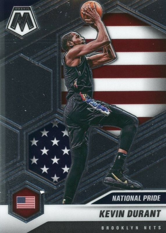 Kevin Durant 2020 Mosaic #248 National Pride PSA 9