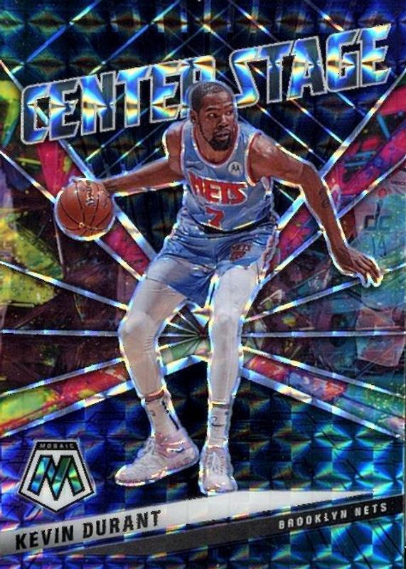 Kevin Durant 2020 Mosaic #9 Center Stage PSA 10