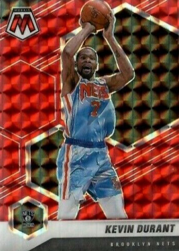 Kevin Durant 2020 Mosaic #7 Red PSA 10