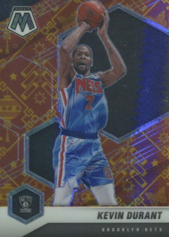 Kevin Durant 2020 Mosaic #7 Lucky Envelopes /8 RAW