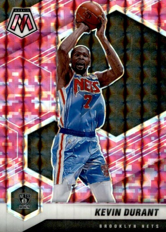 Kevin Durant 2020 Mosaic #7 Pink Camo SGC 9.5