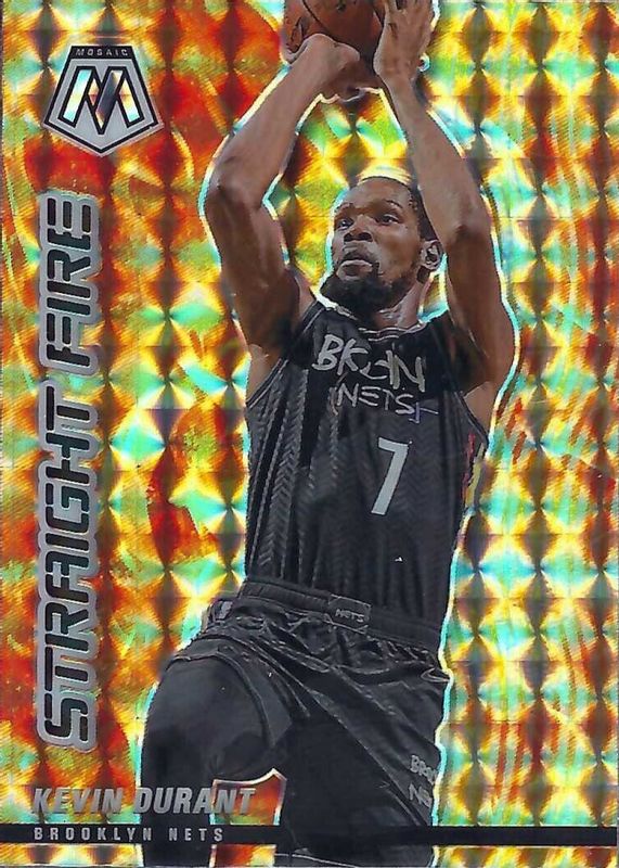 Kevin Durant 2020 Mosaic #6 Straight Fire PSA 9