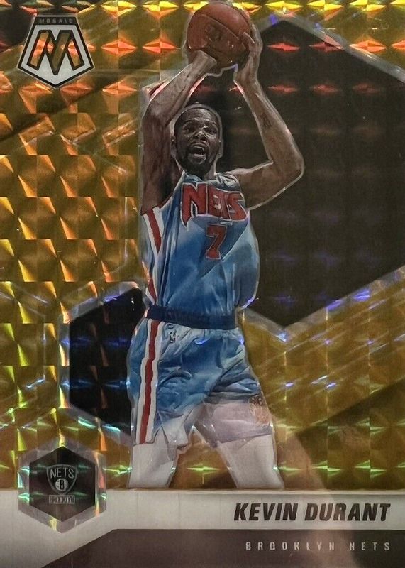 Kevin Durant 2020 Mosaic #7 Gold /10 RAW