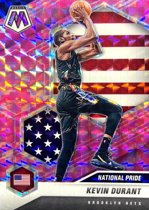 Kevin Durant 2020 Mosaic #248 National Pride - Pink Camo RAW