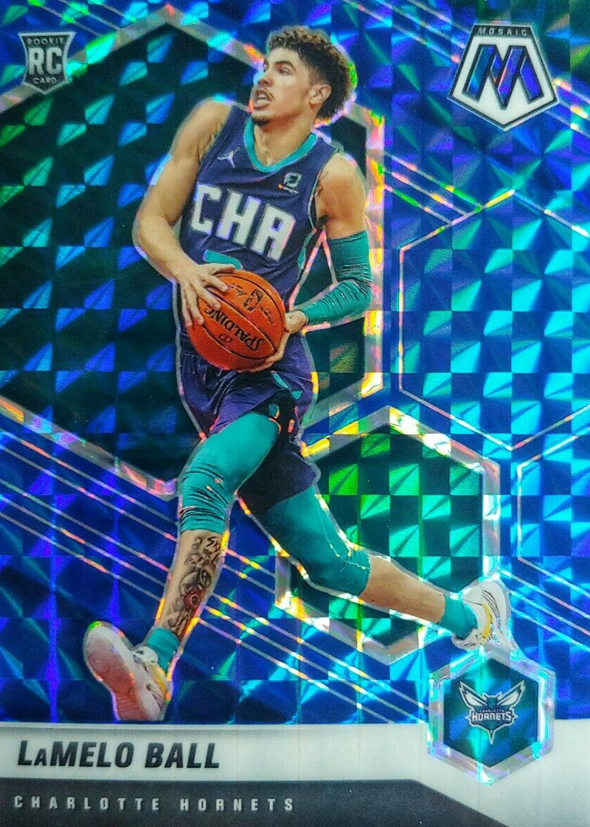 【49枚限定!!PSA9】Lamelo Ball RC Mosaic Prizm 2020-21 Panini Mosaic Pink Swirl #262 LaMelo Ball Rookie