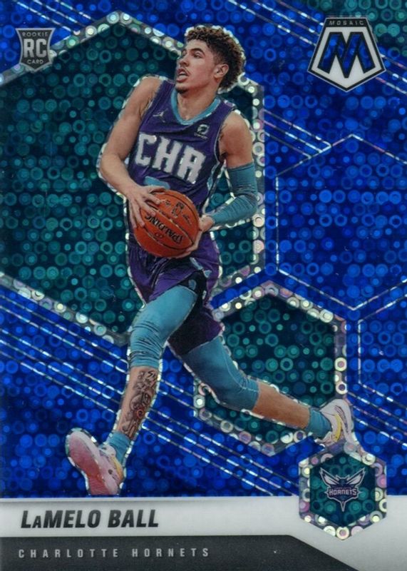 LaMelo Ball 2020 Mosaic #202 Fast Break Blue /85 Rookie SGC 10