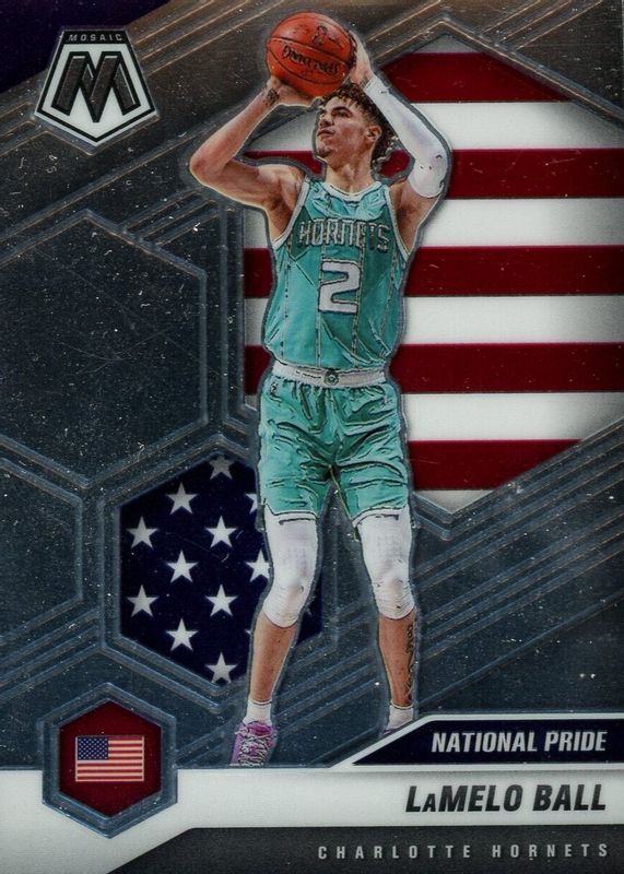 LaMelo Ball 2020 Mosaic #257 National Pride Rookie PSA 8