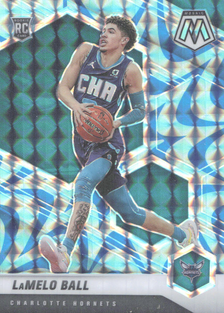 LaMelo Ball 2020 Mosaic #202 Reactive Blue Price Guide