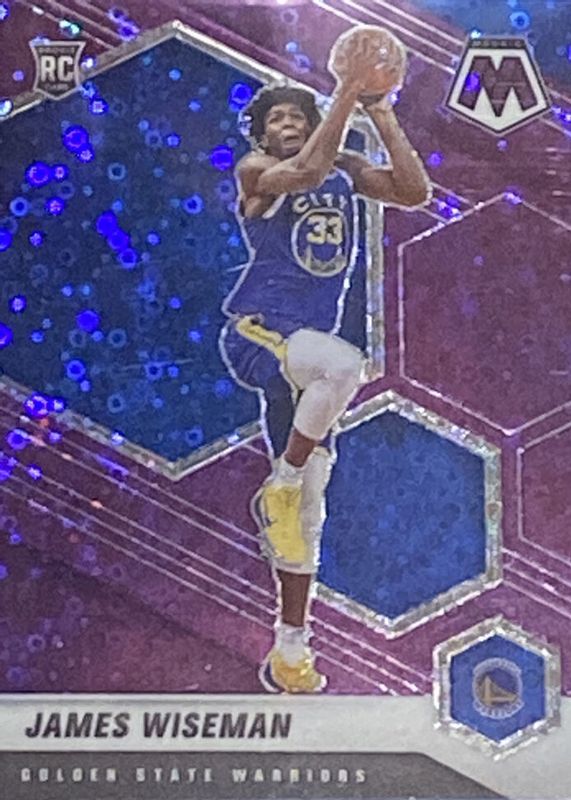 James Wiseman 2020 Mosaic #205 Fast Break Purple /50 Rookie RAW