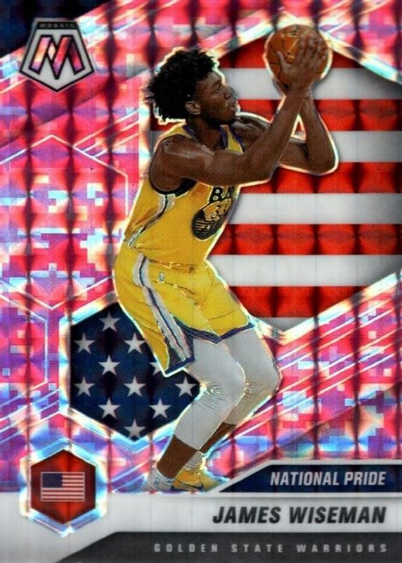 James Wiseman 2020 Mosaic #260 National Pride - Pink Camo Rookie PSA 10