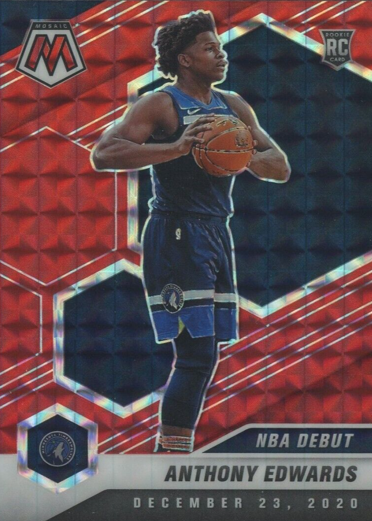 Anthony Edwards 2020 Mosaic #261 NBA Debut - Red Price Guide - Sports Card  Investor