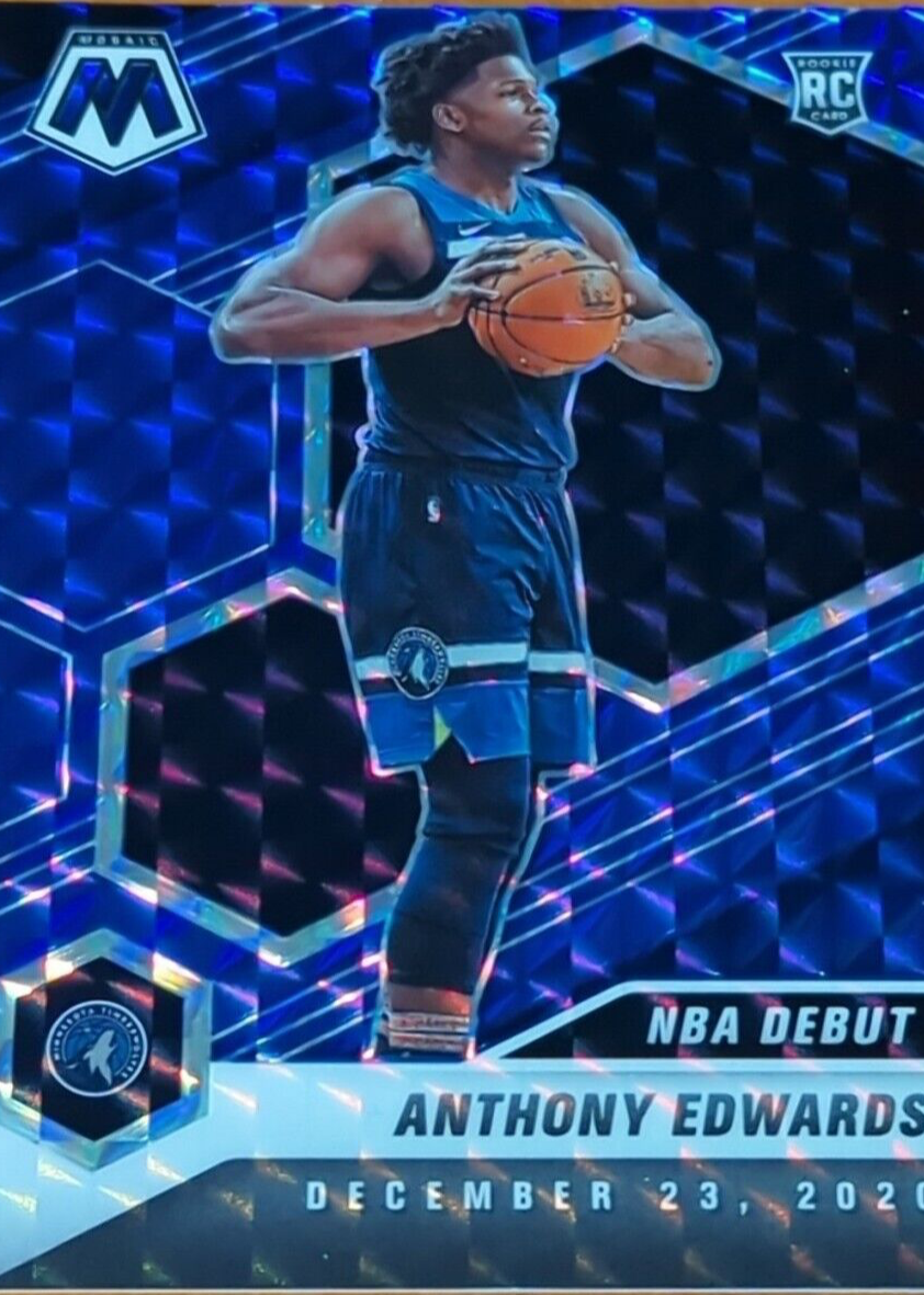 Anthony Edwards 2020 Mosaic #261 NBA Debut - Blue /99 Price