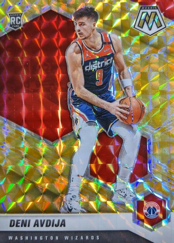 Deni Avdija 2020 Mosaic #217 Reactive Yellow Rookie SGC 9.5