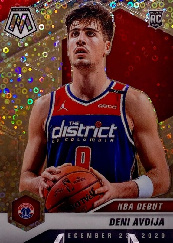 Deni Avdija 2020 Mosaic #272 NBA Debut - Fast Break Rookie SGC 9.5