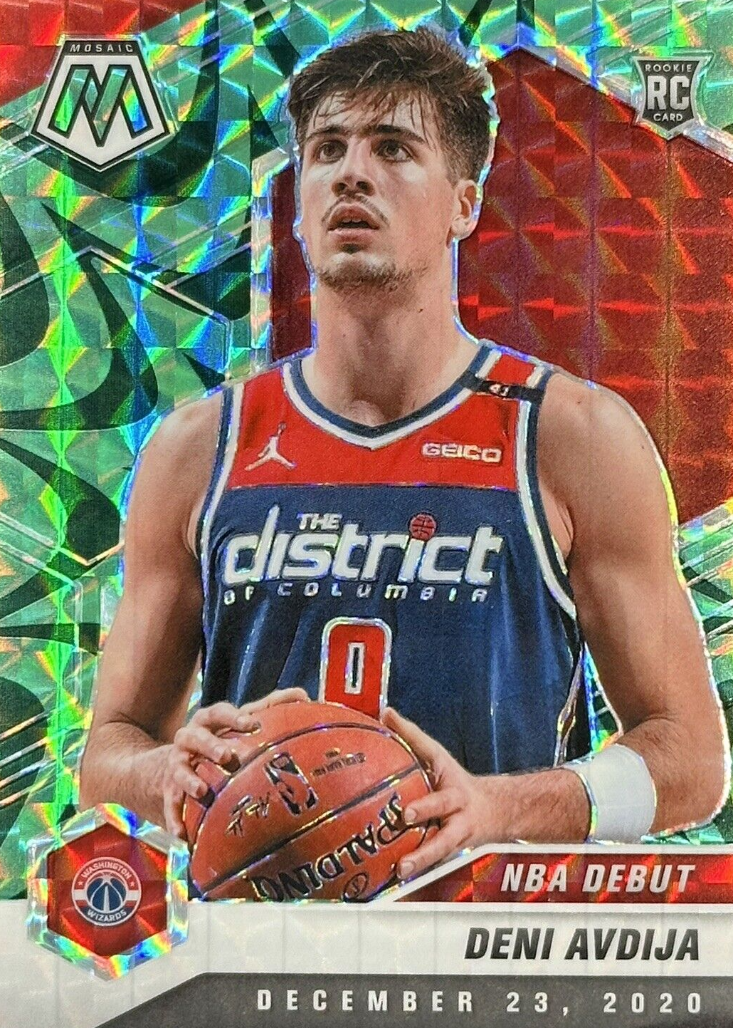 Deni Avdija 2020 Mosaic #272 NBA Debut - Reactive Green Price