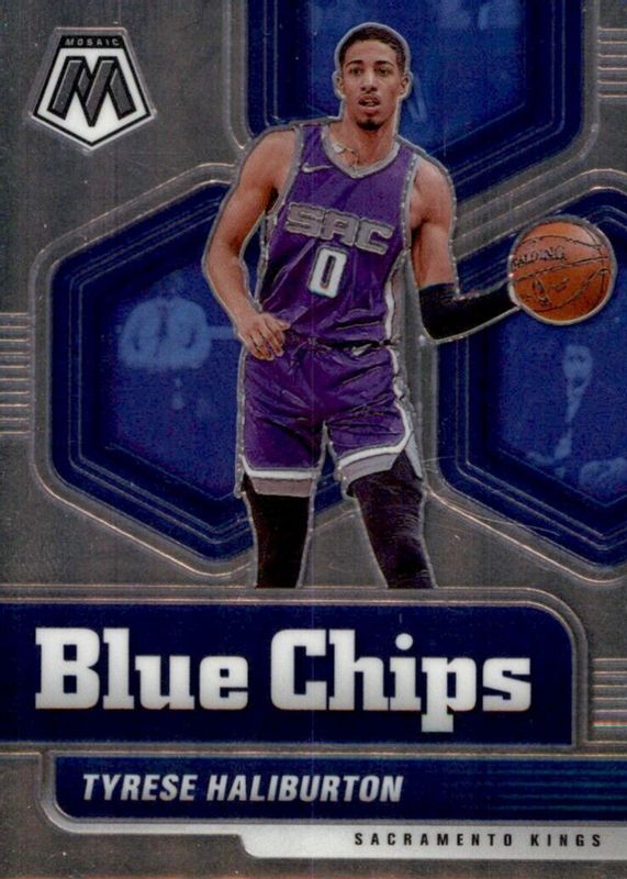 Tyrese Haliburton 2020 Mosaic #5 Blue Chips Rookie RAW