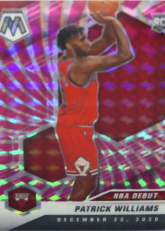 Patrick Williams 2020 Mosaic #267 NBA Debut - FOTL Pink Swirl /11 Rookie SGC 9.5