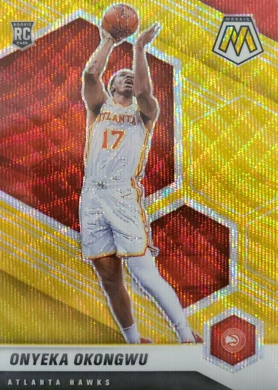 Onyeka Okongwu 2020 Mosaic #225 Gold Wave Rookie RAW