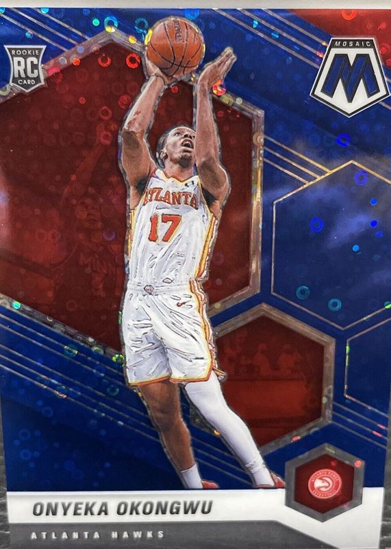 Onyeka Okongwu 2020 Mosaic #225 Fast Break Blue /85 Rookie SGC 10