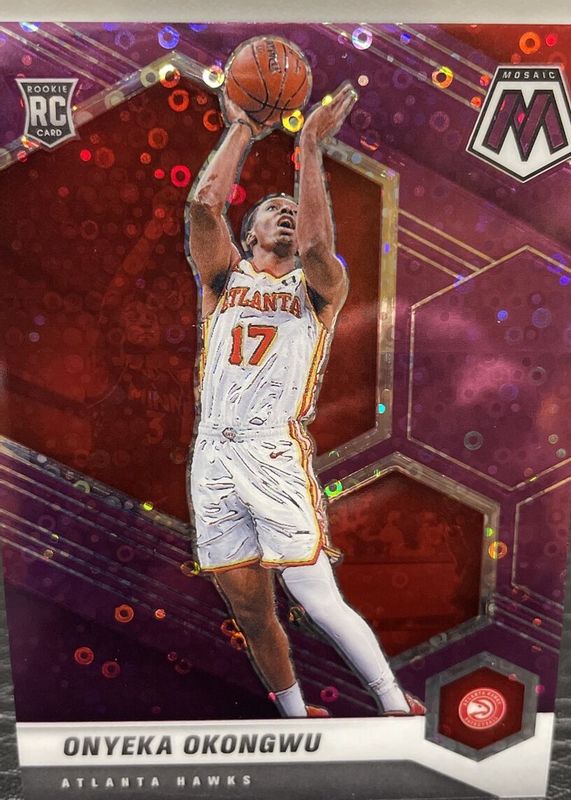 Onyeka Okongwu 2020 Mosaic #225 Fast Break Purple /50 Rookie PSA 10