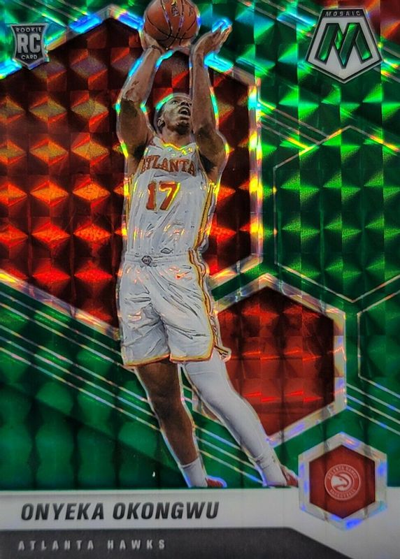 Onyeka Okongwu 2020 Mosaic #225 Green Rookie SGC 10