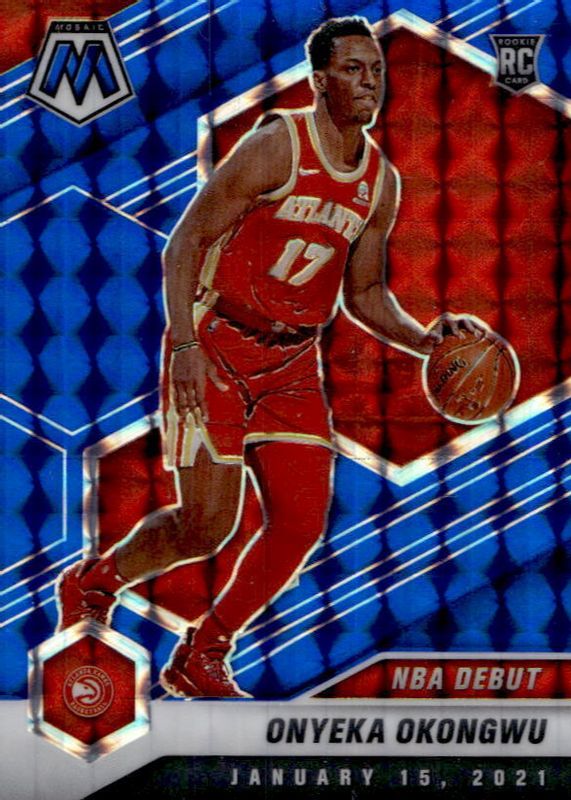 Onyeka Okongwu 2020 Mosaic #274 NBA Debut - Blue /99 Rookie PSA 10