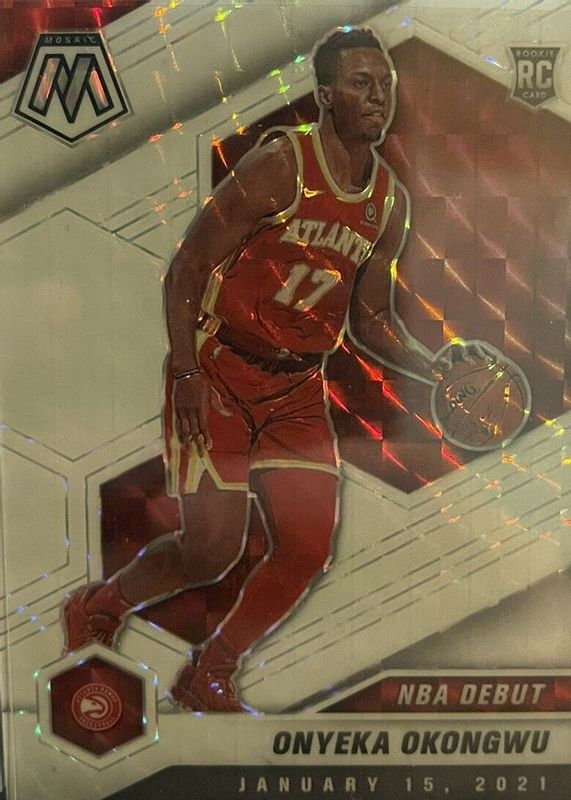 Onyeka Okongwu 2020 Mosaic #274 NBA Debut - White /25 Rookie RAW